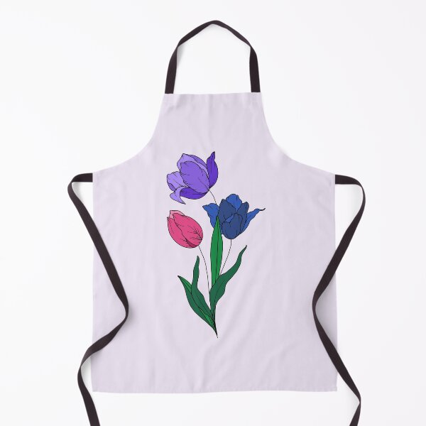 Item preview, Subtle bi pride flowers designed and sold by PeachyLitchi.