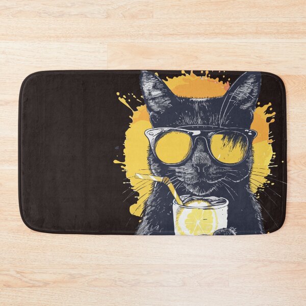 Item preview, Cat is Drinking a lemonade under sunspot  designed and sold by Nordic Ch.