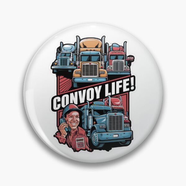 Item preview, Convoy Life Big Rig Trucker Design designed and sold by Peter Stawicki.