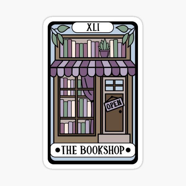 Item preview, The bookshop tarot designed and sold by Radical Buttons.