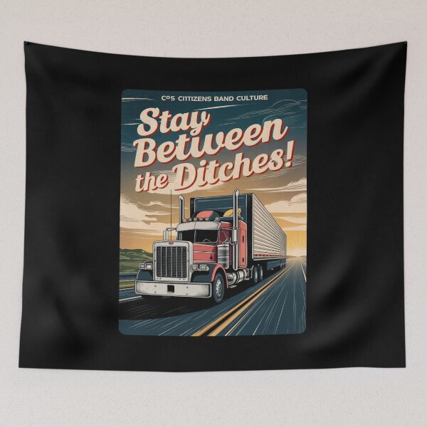 Item preview, Stay Between the Ditches Full Size Sticker Design designed and sold by Peter Stawicki.