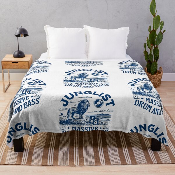 Item preview, JUNGLIST  - Rave Lion On Hill (navy)  designed and sold by Discothreadz.