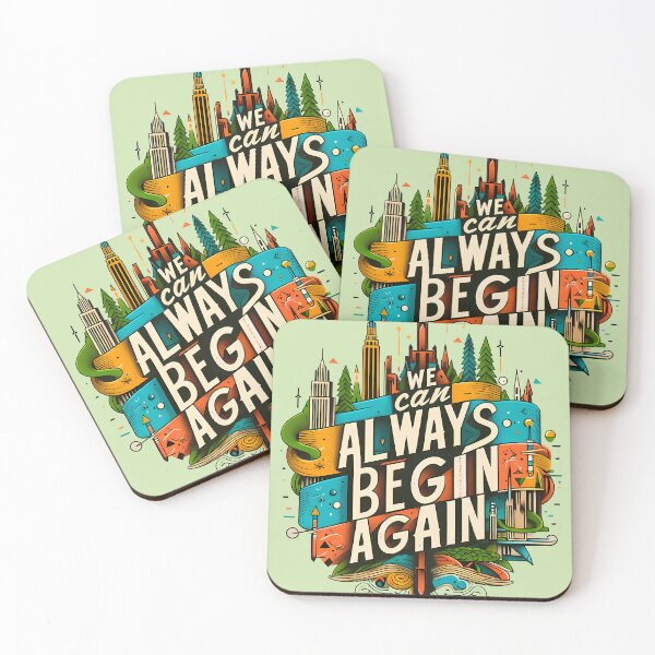 Item preview, Begin Again, typography designed and sold by maxmaj.