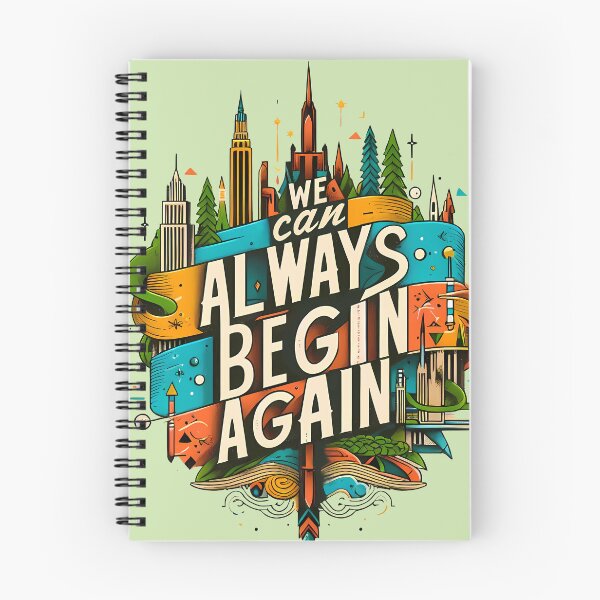 Item preview, Begin Again, typography designed and sold by maxmaj.
