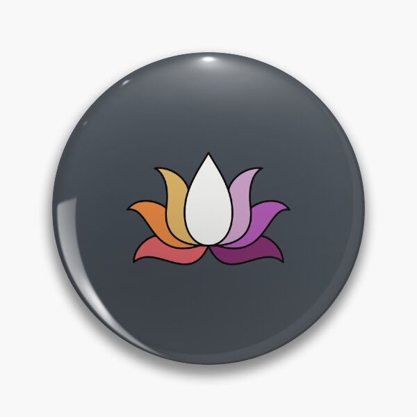 Item preview, Lesbian pride lotus flower designed and sold by PeachyLitchi.