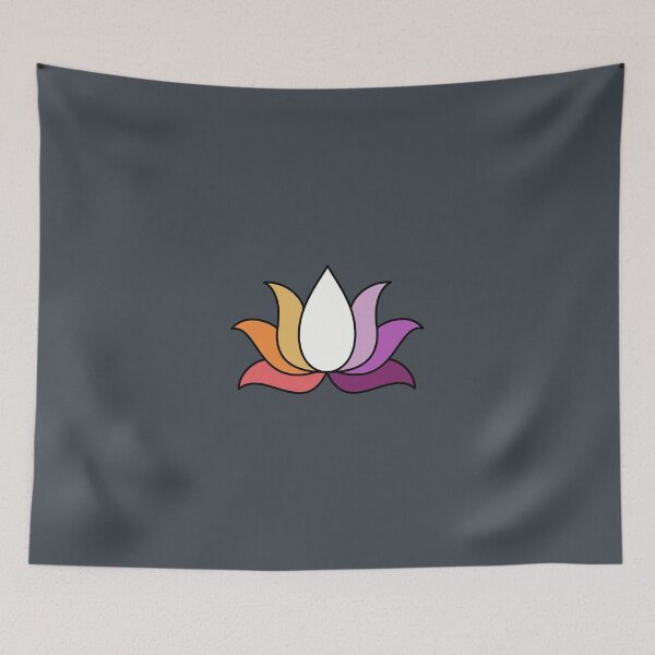 Item preview, Lesbian pride lotus flower designed and sold by PeachyLitchi.