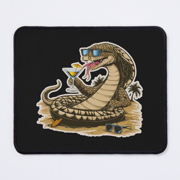Item preview, Cool King Cobra ona a Summer Vacation Funny Sarcastic T-Shirt  designed and sold by Witty Shirts.