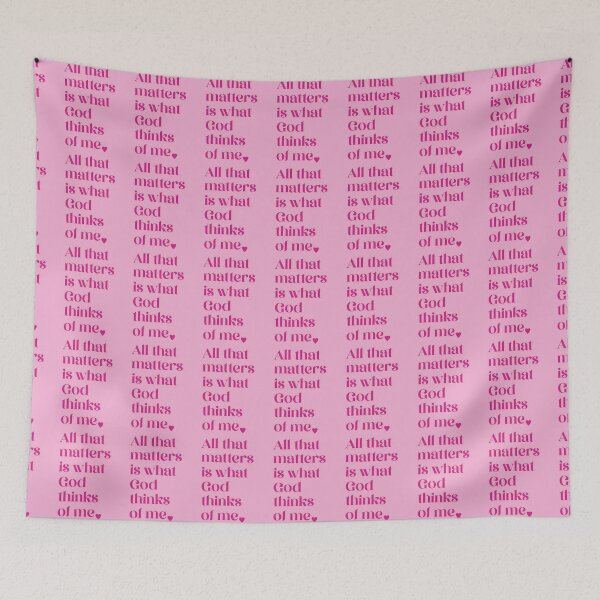 Item preview, pink God quote designed and sold by pizzarolls0607.