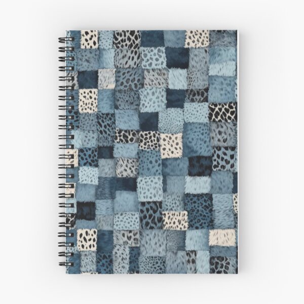 Item preview, Abstract Blue Faux Fur Patchwork Pattern designed and sold by calibrit.