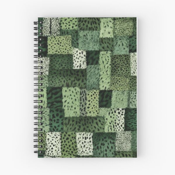 Item preview, Abstract Green Faux Fur Patchwork Pattern designed and sold by calibrit.