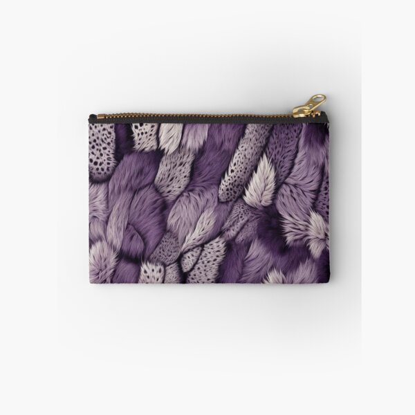 Item preview, Abstract Purple Faux Fur Patchwork Pattern designed and sold by calibrit.