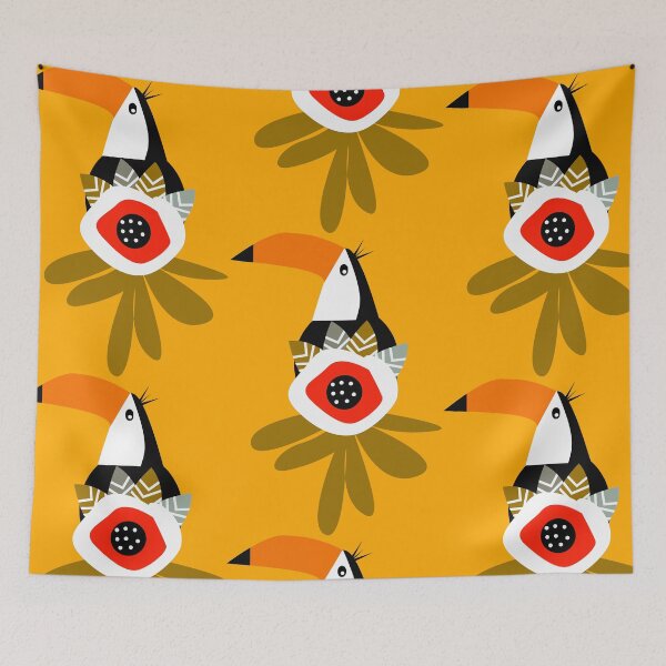 Item preview, Tropical toucan pattern designed and sold by cocodes.
