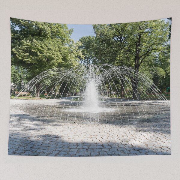 Item preview, Liquid Cupola Fountain in an Elegant Public Garden designed and sold by Georgia Mizuleva.