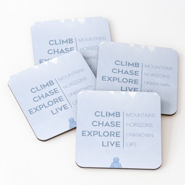 Item preview, Climb Chase Explore Live Motivational Poster designed and sold by JMPhotoVideo.