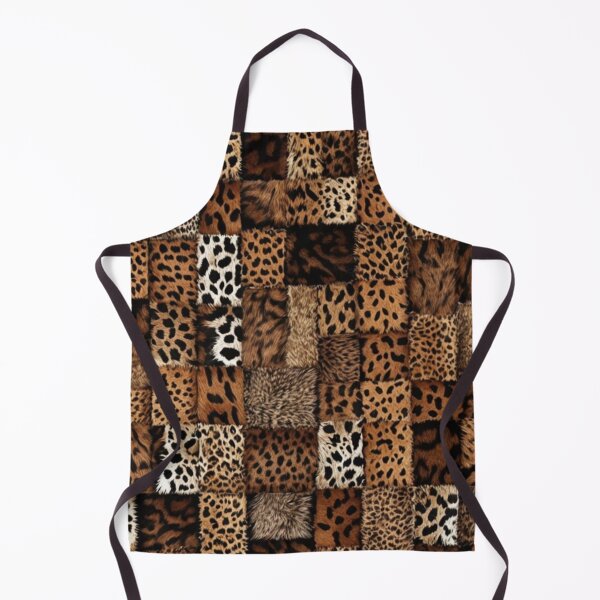 Item preview, Abstract Brown Faux Fur Patchwork Pattern designed and sold by calibrit.