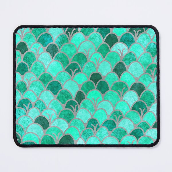 Item preview, Aqua-Cyan Silver Mound Pattern designed and sold by Ananamorph Art @Nana Totem Wolfe.