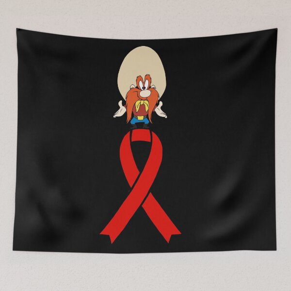 Item preview, Classic Cartoon Cowboy Standing on an Awareness Ribbon (Red) designed and sold by CaitlynConnor.
