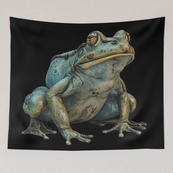 Item preview, Photo of Japanese Blue Green Frog designed and sold by HollywoodInked.