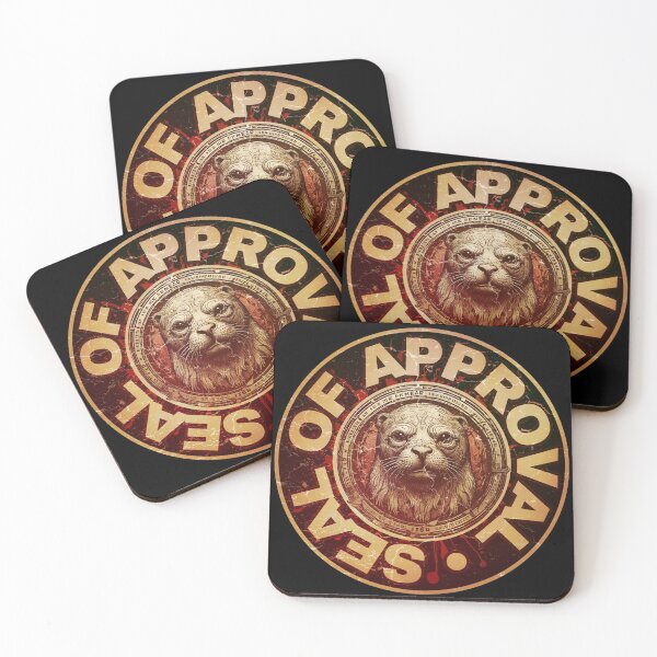 Item preview, Black and Gold Seal of Approval  designed and sold by pUNKnown.