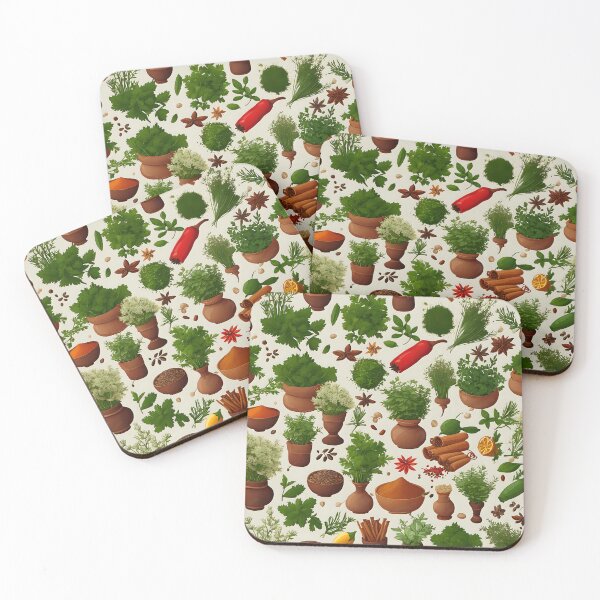 Item preview, Herbs And Spices Pattern designed and sold by Pokemondundee.