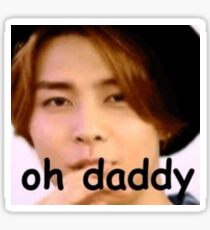 Pegatina NCT Johnny "oh papá" meme