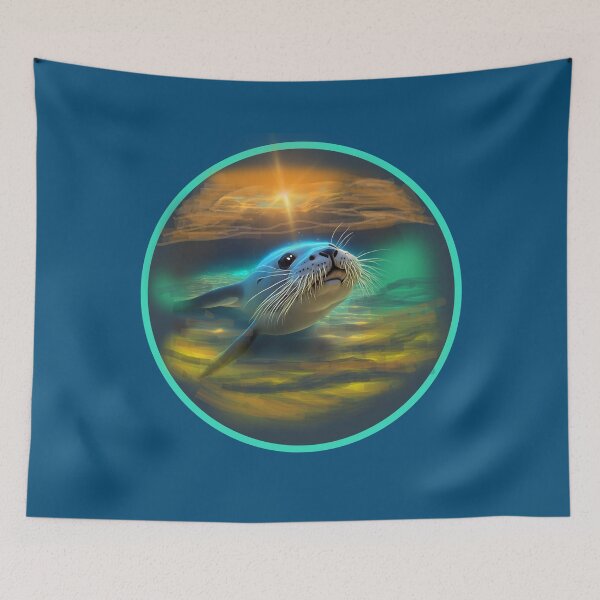 Item preview, Sea Lion's Swim  designed and sold by Tripp Art Studio.