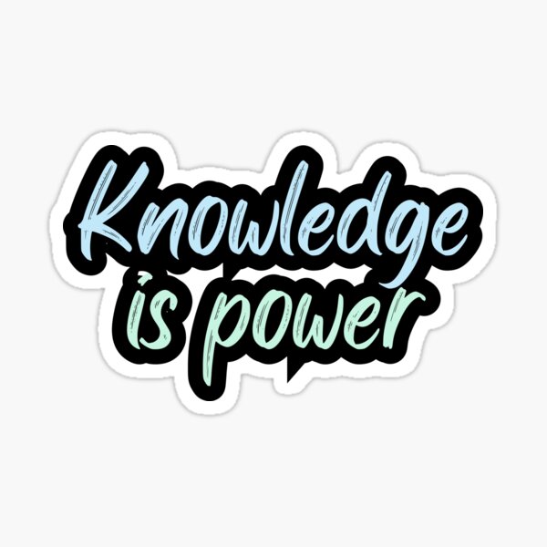 Item preview, Knowledge is power designed and sold by variant designer.