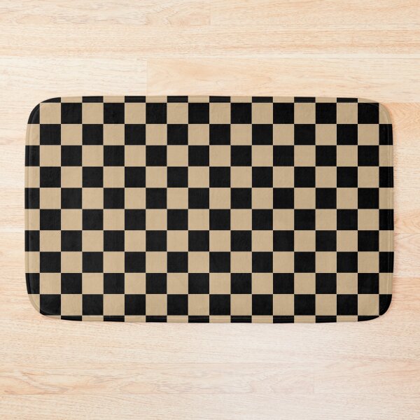 Item preview, Small Checkered - Black and Tan Brown designed and sold by JustPatterns2.