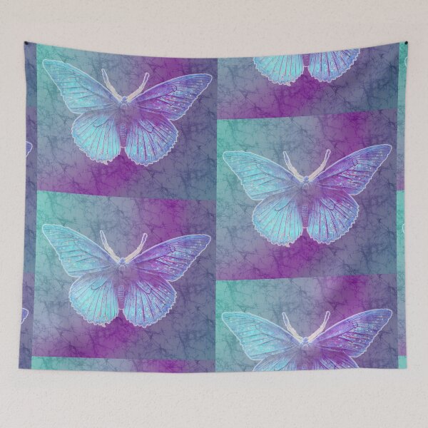 Item preview, Batik butterfly acid rock hippie deadhead phish phan designed and sold by AuroraXGreen.
