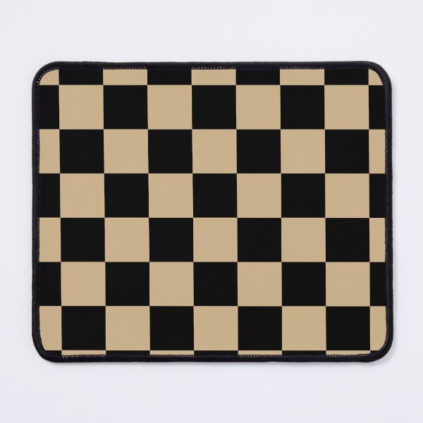 Item preview, Checkered - Black and Tan Brown designed and sold by JustPatterns2.