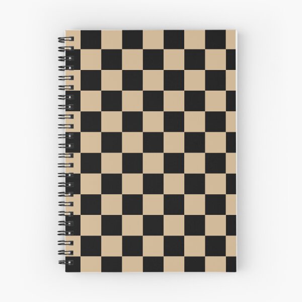 Item preview, Checkered - Black and Tan Brown designed and sold by JustPatterns2.