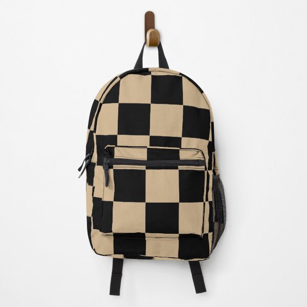 Item preview, Checkered - Black and Tan Brown designed and sold by JustPatterns2.