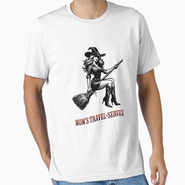 Mom's Travel Service, Witch on the Broom Essential T-Shirt
