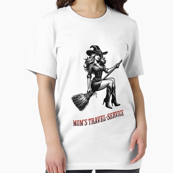 Mom's Travel Service, Hexe auf dem Besen Essential T-Shirt