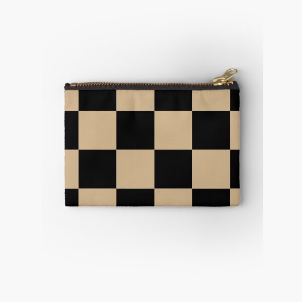 Item preview, Large Checkered - Black and Tan Brown designed and sold by JustPatterns2.