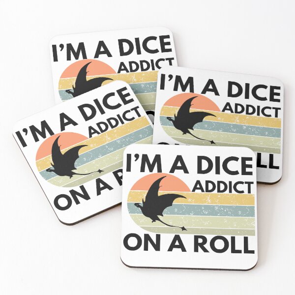 Item preview, Tabletop RPG | I'm A Dice Addict ON A Roll designed and sold by DJ-Portable.