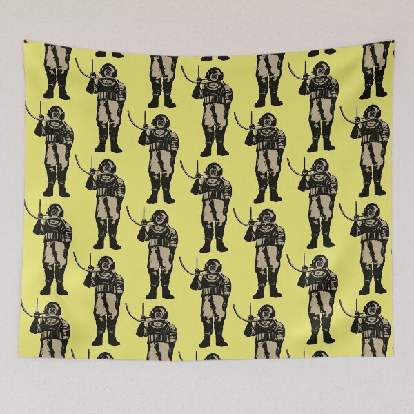 Item preview, Vintage Diver with Diving Helmet Illustration URM designed and sold by urmaddad.