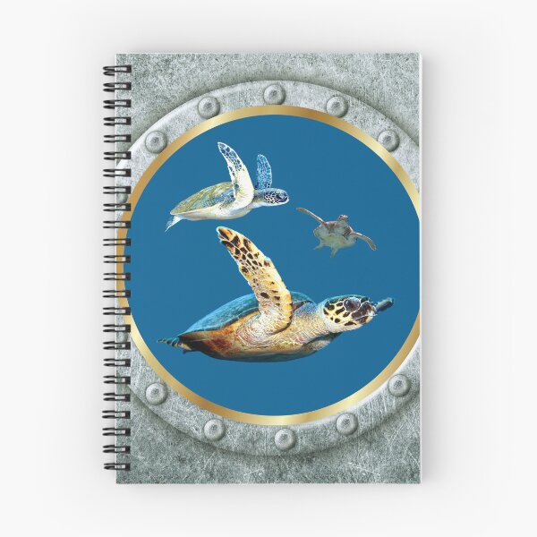Item preview, View of Sea Turtles from a Submarine Porthole designed and sold by WhiteSoftPetals.