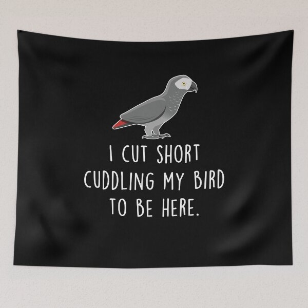 Item preview, African Grey Parrot Cut Short designed and sold by Clara Hollins.