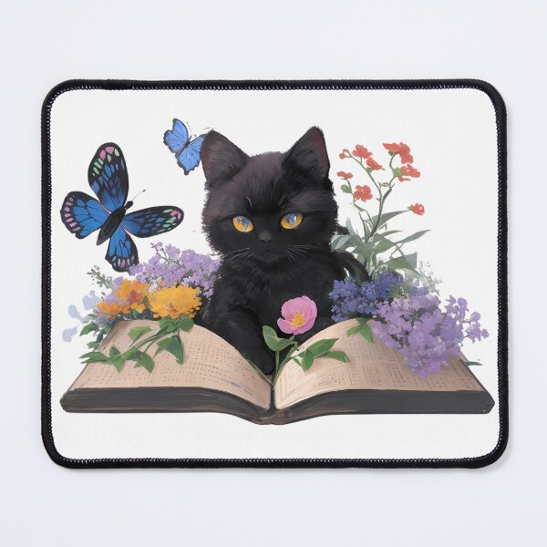 Item preview, Black Cat Sticker, Black Cat on Book Sticker, Bookish Cat Sticker, Gifts for her, Gifts for him, Reading Sticker, Waterproof Stickers designed and sold by Dilabirdy.