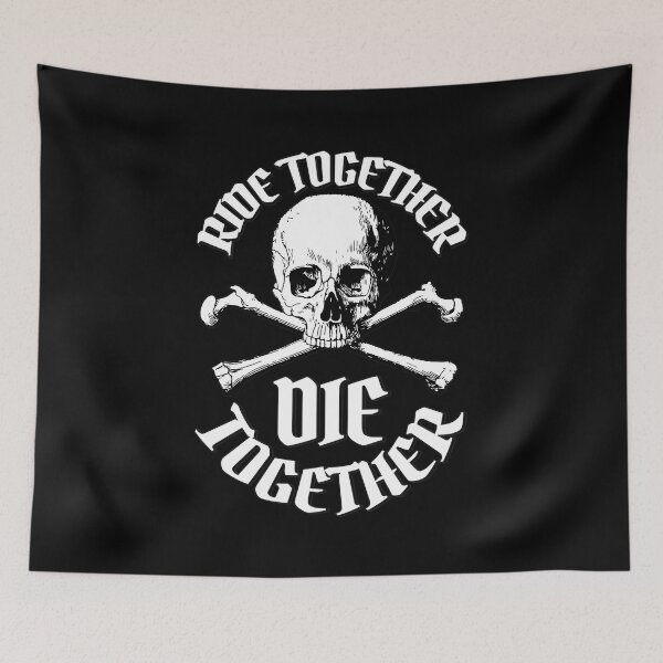 Item preview, We Ride Together Bone and Skull designed and sold by KewaleeTee.