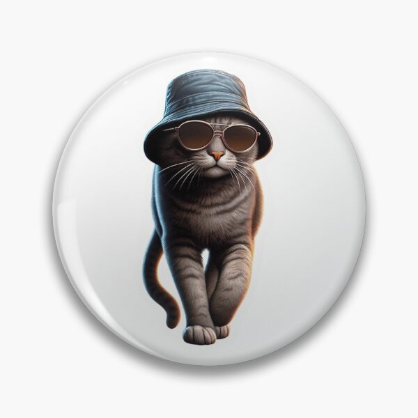Item preview, Cute Bucket Hat Cat T-Shirt Designs #5 designed and sold by Kinyah88.
