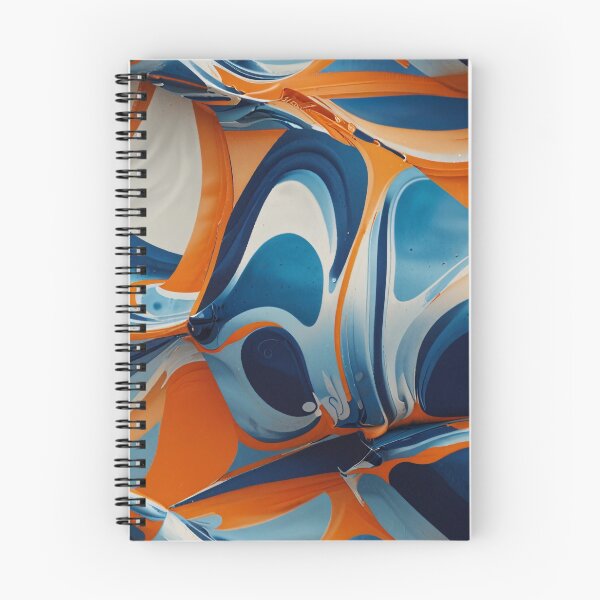 Item preview, Blue, Orange and White Swirling Pattern designed and sold by DJ-Portable.
