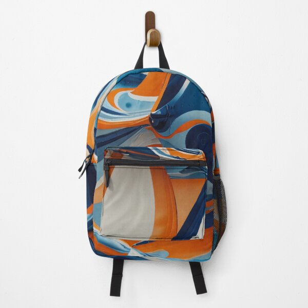 Item preview, Blue, Orange and White Swirling Pattern designed and sold by DJ-Portable.