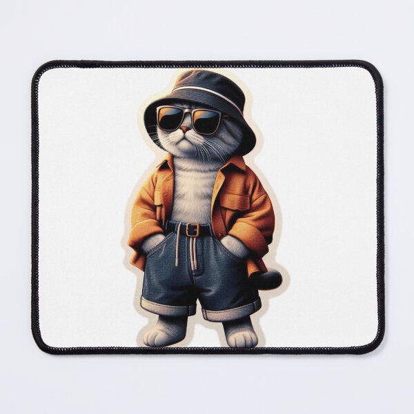 Item preview, Cute Bucket Hat Cat T-Shirt Designs #6 designed and sold by Kinyah88.
