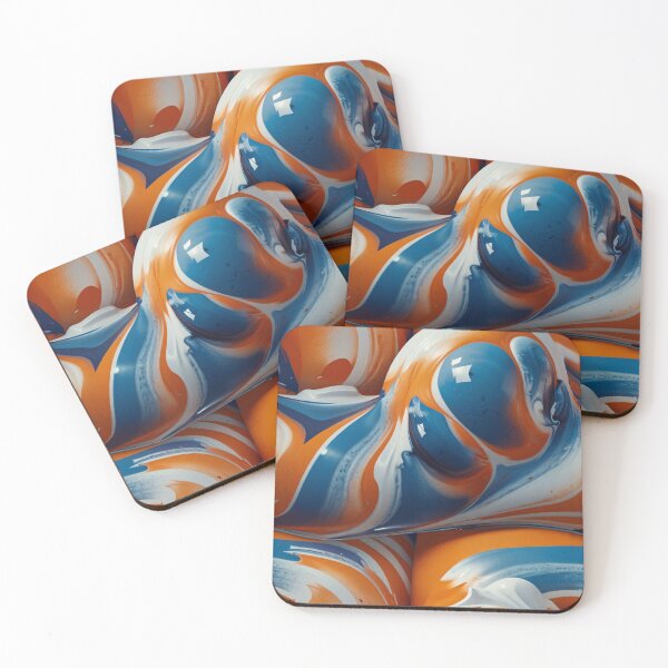 Item preview, Swirling Hues of Blue and Orange designed and sold by DJ-Portable.