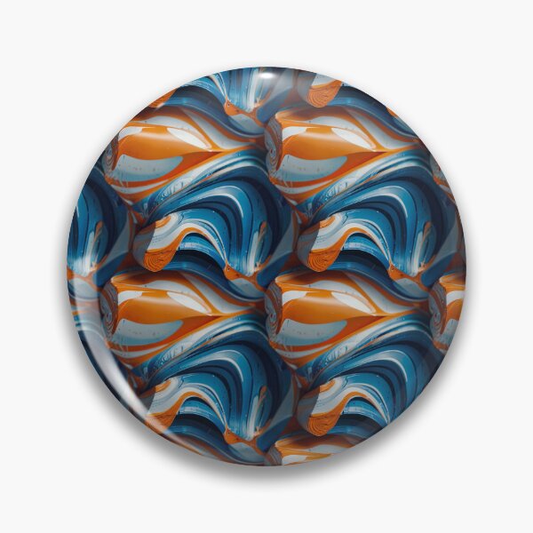 Item preview, Blue, Orange and White Swirling Pattern designed and sold by DJ-Portable.