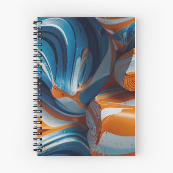 Item preview, Blue, Orange and White Swirling Pattern designed and sold by DJ-Portable.