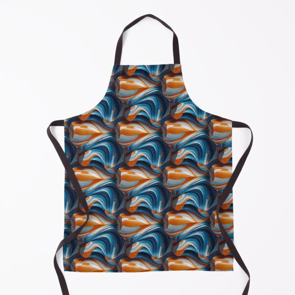 Item preview, Blue, Orange and White Swirling Pattern designed and sold by DJ-Portable.