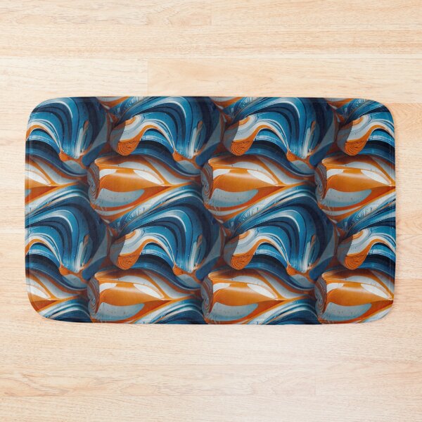 Item preview, Blue, Orange and White Swirling Pattern designed and sold by DJ-Portable.